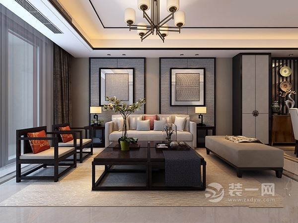 合肥柏悦公馆143平米新中式装修效果图 合肥柏悦公馆143平米新中式装修效果图