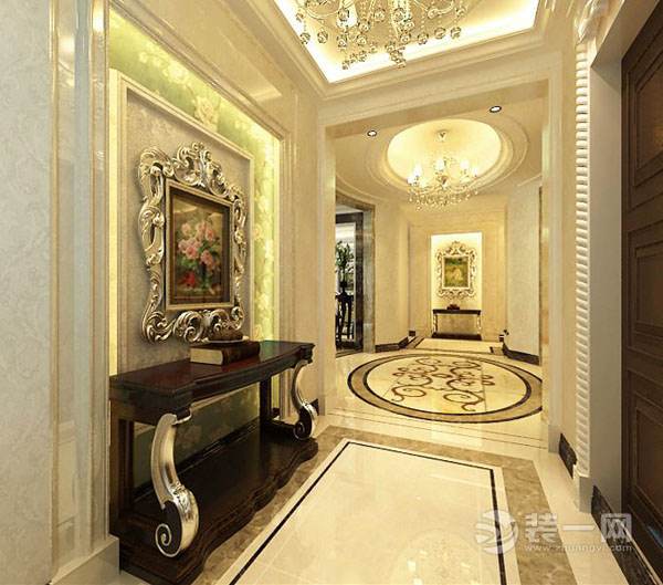 凯旋门小区新古典风格别墅玄关装修效果图