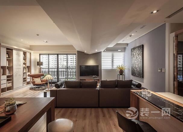 别墅样板房效果图合肥装修公司木质感现代简约设计