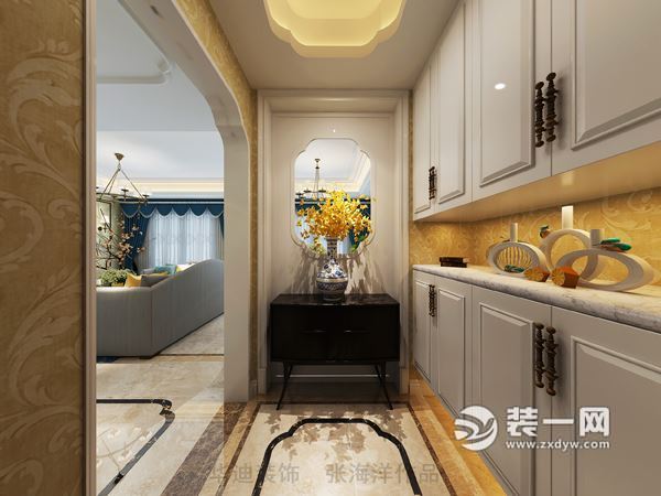 合肥信地藏龙阁140平米三居室户型装修效果图