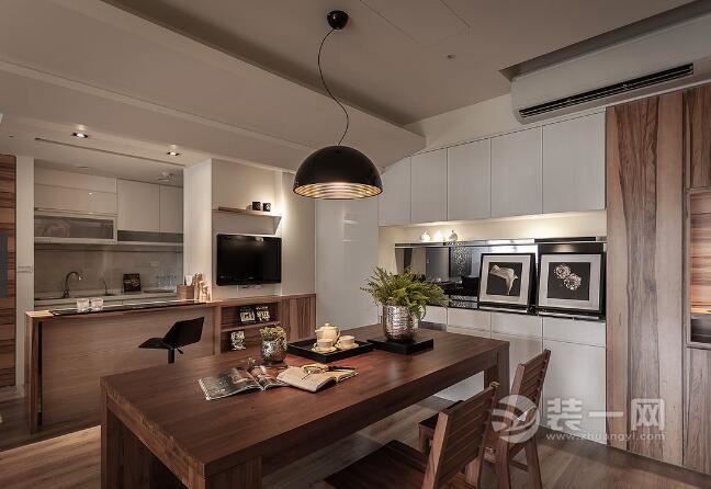 别墅样板房效果图合肥装修公司木质感现代简约设计