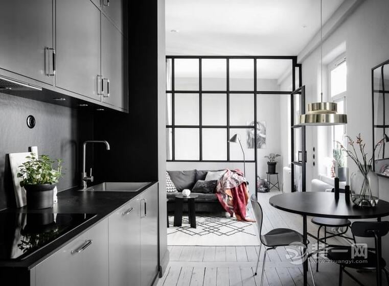 黑白色调的时尚感现代简约 合肥装修公司推荐案例