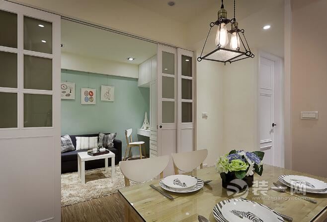 现代简约风格样板间 合肥装修公司小户型装修实景图