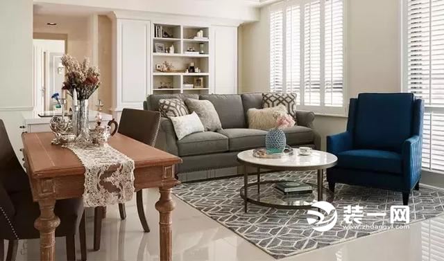 卧房更衣室系统柜超实用 合肥70平美式装修案例