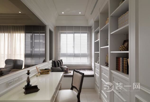 美式古典装修效果图合肥装修公司大地色系样板间设计