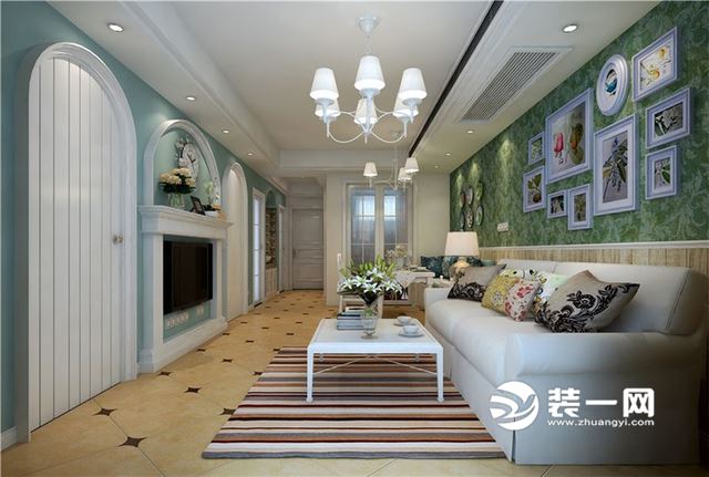 合肥北城世纪城90平米清新风格装修效果图