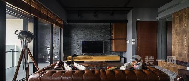 工业风格装修效果图合肥装修公司120平米三室两厅设计