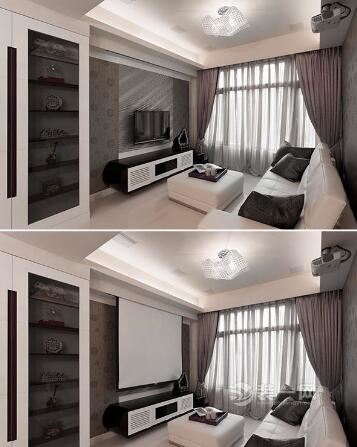 现代简约风格样板间合肥装修公司120平米简装效果图