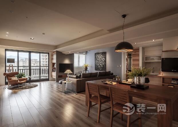 别墅样板房效果图合肥装修公司木质感现代简约设计