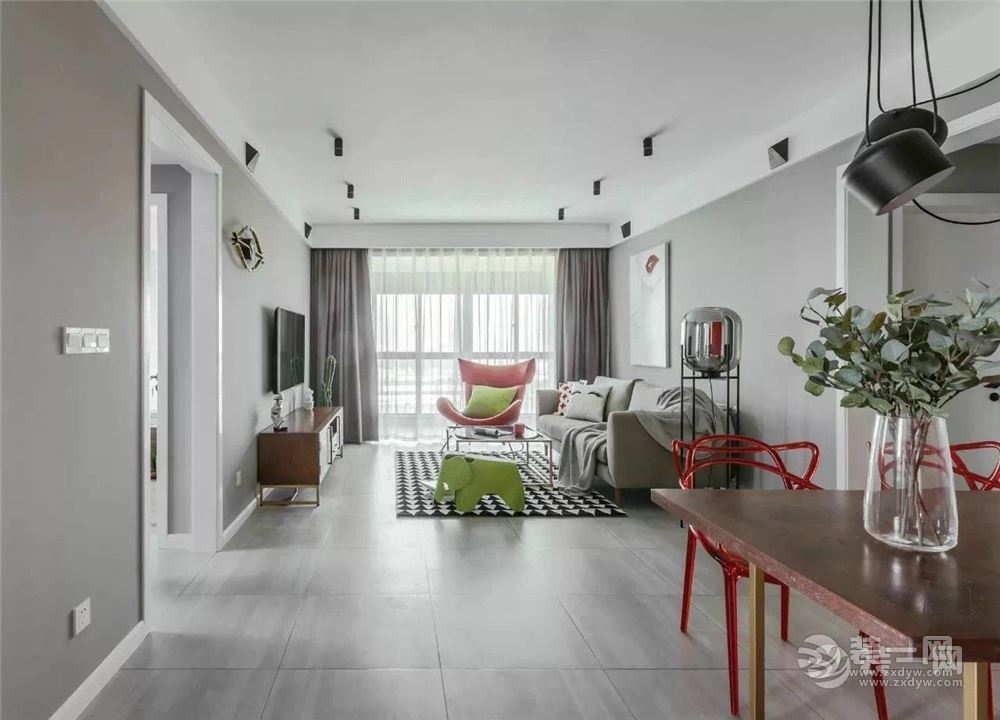 合肥云谷102平米北欧风格装修效果图