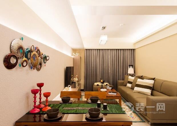 70平米两室一厅装修效果图合肥装修公司巧妙放大空间