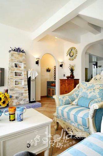 普罗旺斯的向日葵和薰衣草 装地中海美家