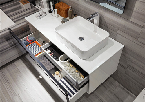 卫生间洗脸盆柜组合效果图 洗脸盆柜哪种材质好