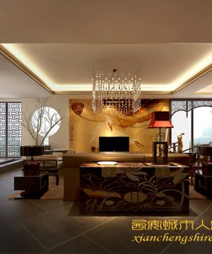 豪华中式经典客厅装修图片