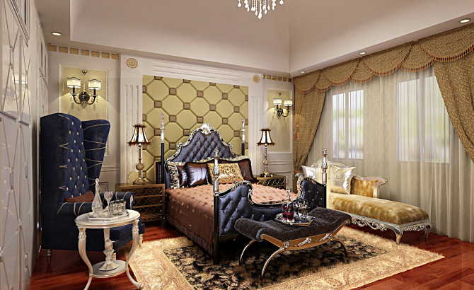 2025欧式卧室装修效果图