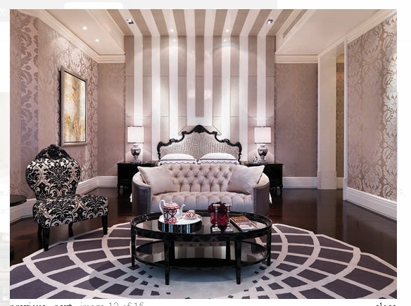 主卧室床头背景墙设计案例