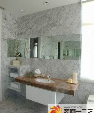 洗手间大理石墙面设计图片