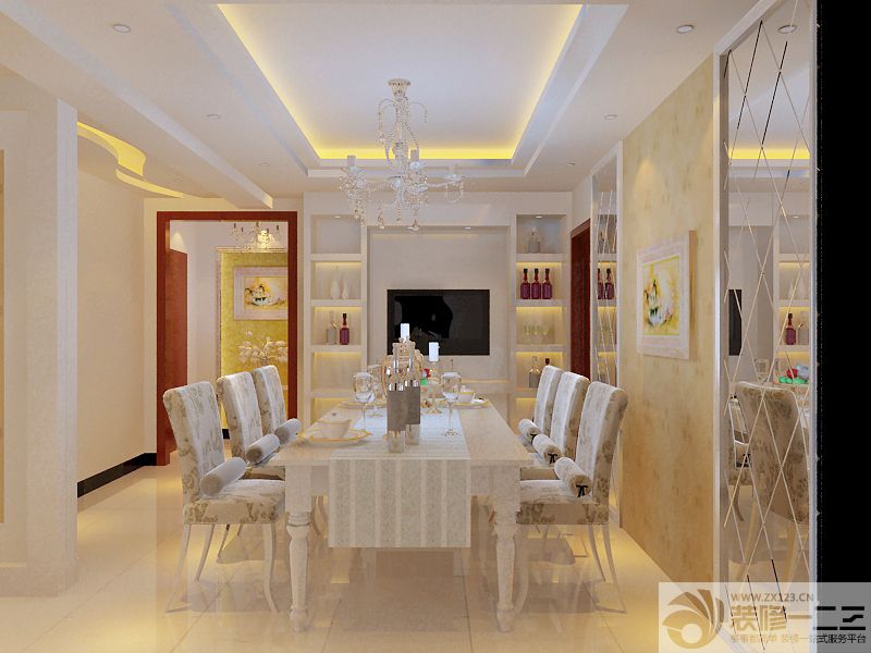 家装餐厅酒柜装修图片