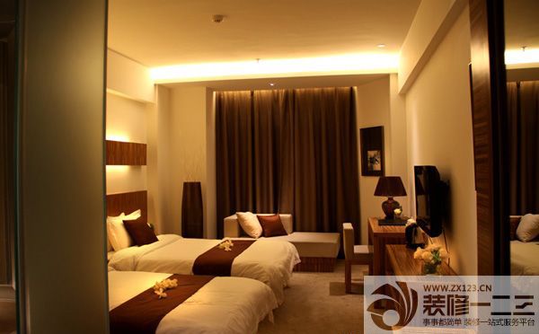 酒店标准间设计图片