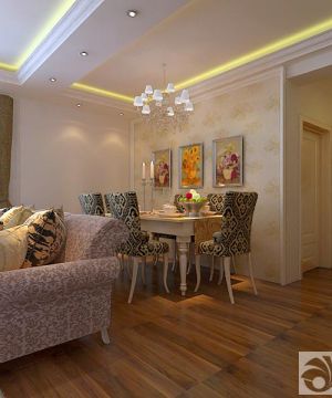 家装客厅餐厅一体装修实景图