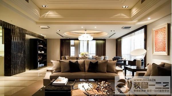 现代客厅布艺沙发效果图 