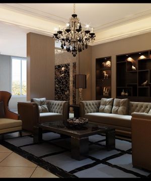 2025家装客厅沙发背景墙装修实景图