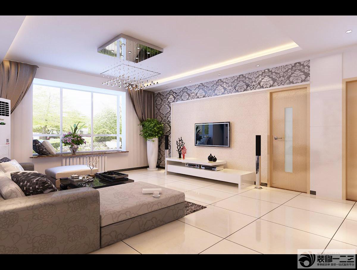 经典现代客厅布艺沙发设计图片