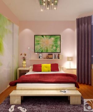 卧室现代简约床设计图片