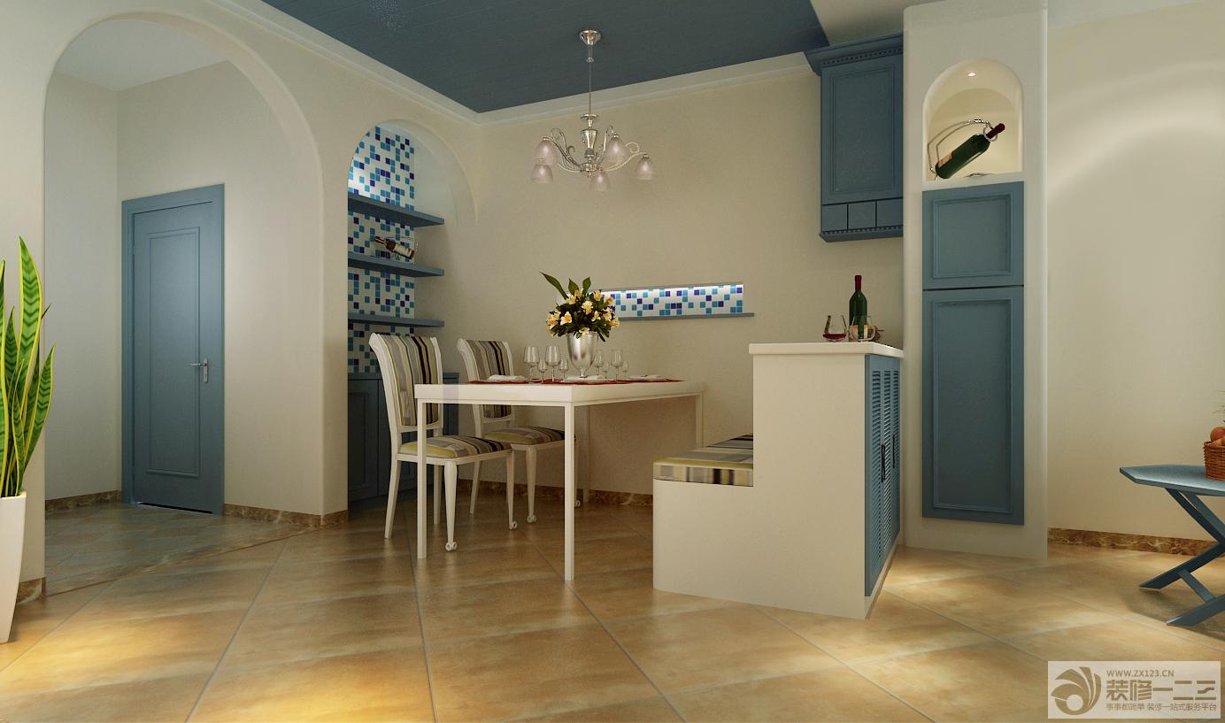 2025地中海风格家装餐厅设计效果图片
