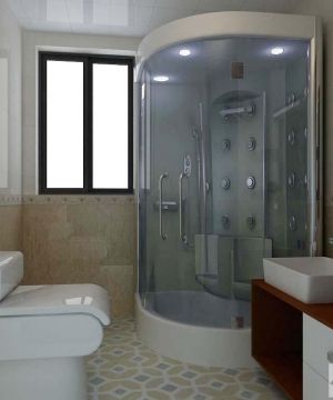 家装卫生间玻璃淋浴间设计图片