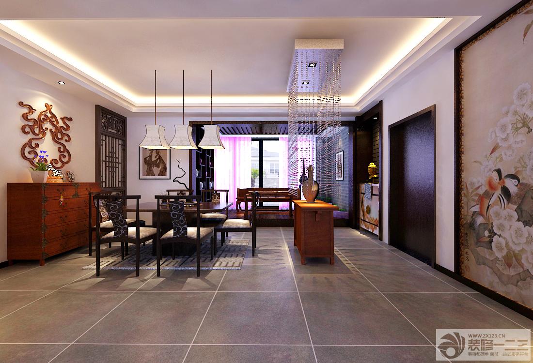 三室两厅灰色地砖设计图片