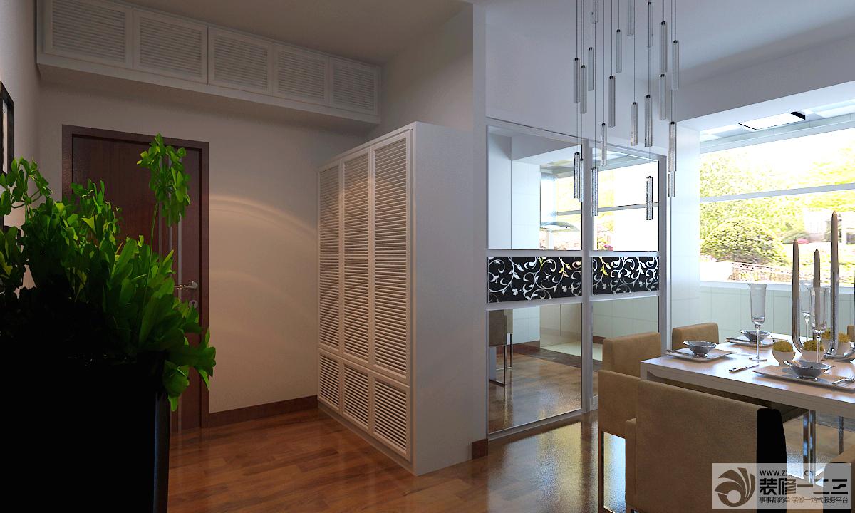 进门玄关吊柜设计图片