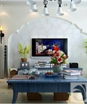 经典客厅电视背景墙设计效果图