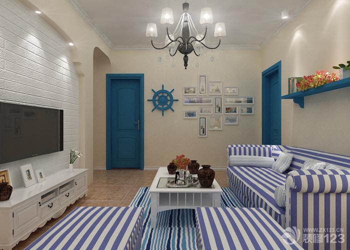 客厅地中海风格设计装修效果图片