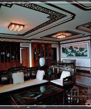 2023中国古典风格客厅装修设计案例