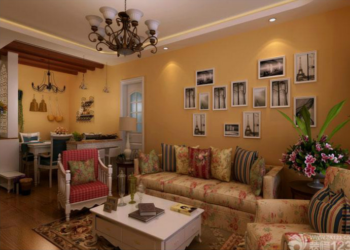 家装田园风格家居墙面设计图片大全