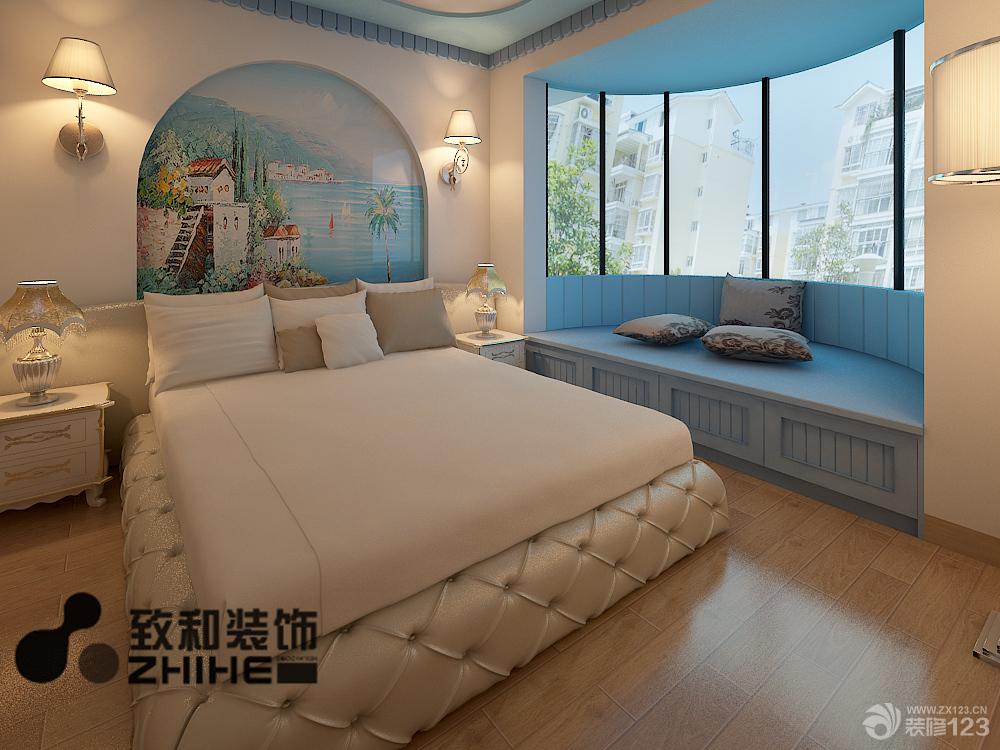 2025地中海风格卧室装修颜色效果图