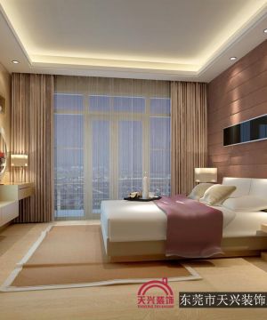 2025简约卧室电视背景墙效果图