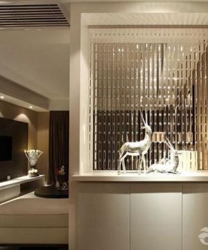 2025最新简约风格设计玄关隔断柜装修效果图