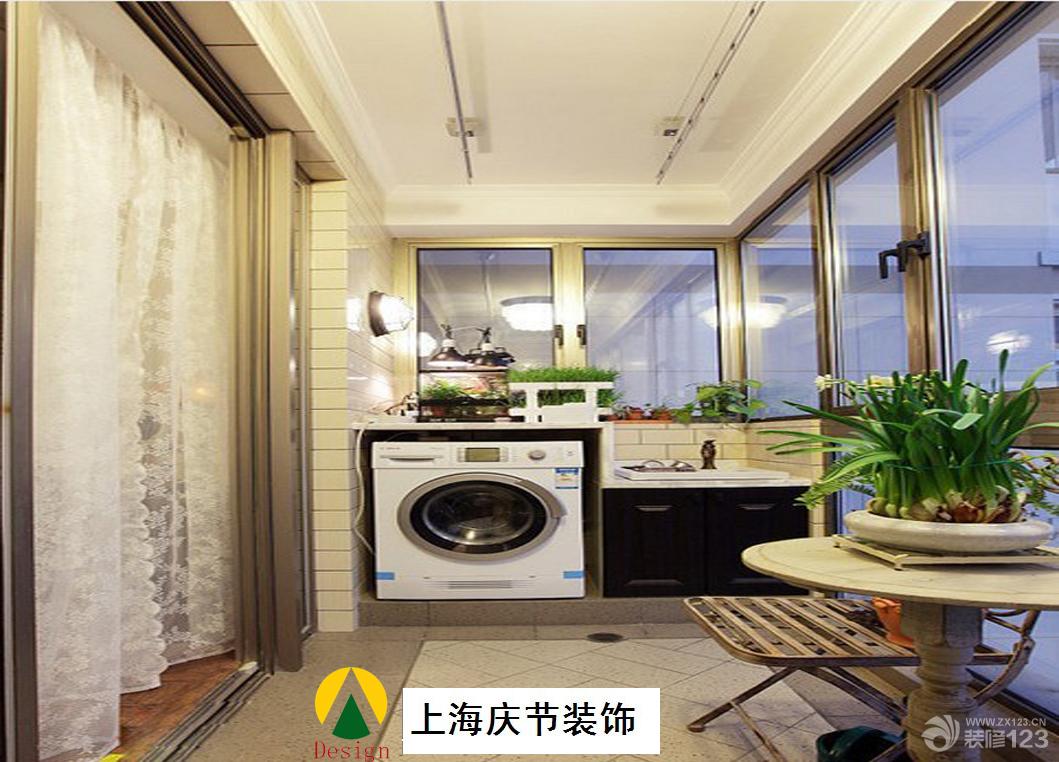 最新简欧式生活阳台实景图