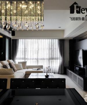黑白混搭2025家装客厅实景图