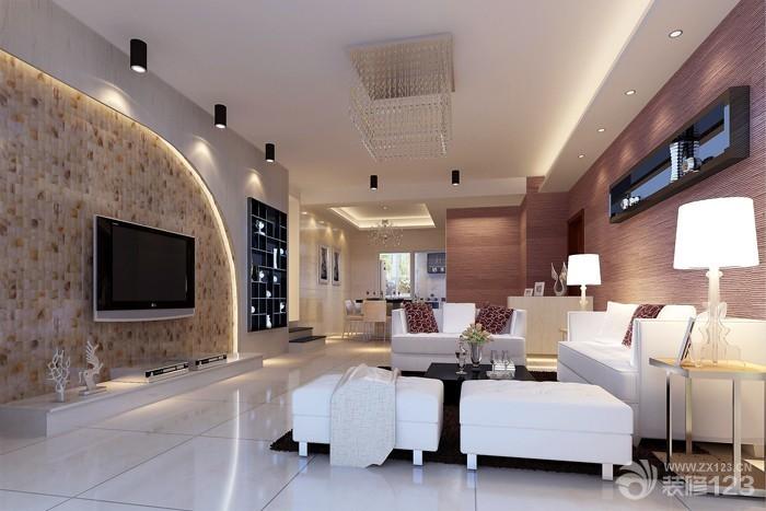 简约客厅电视背景墙图片欣赏