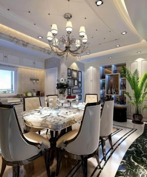 后现代风格家庭餐厅装修效果图大全2025图片