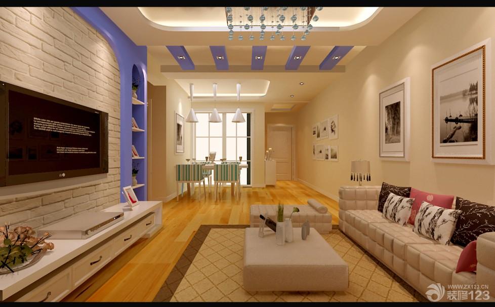 地中海式装修风格客厅装修设计效果图片