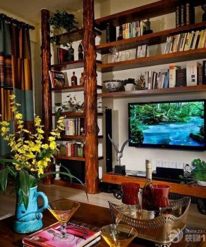 地中海风格家装客厅设计电视背景墙装修效果图