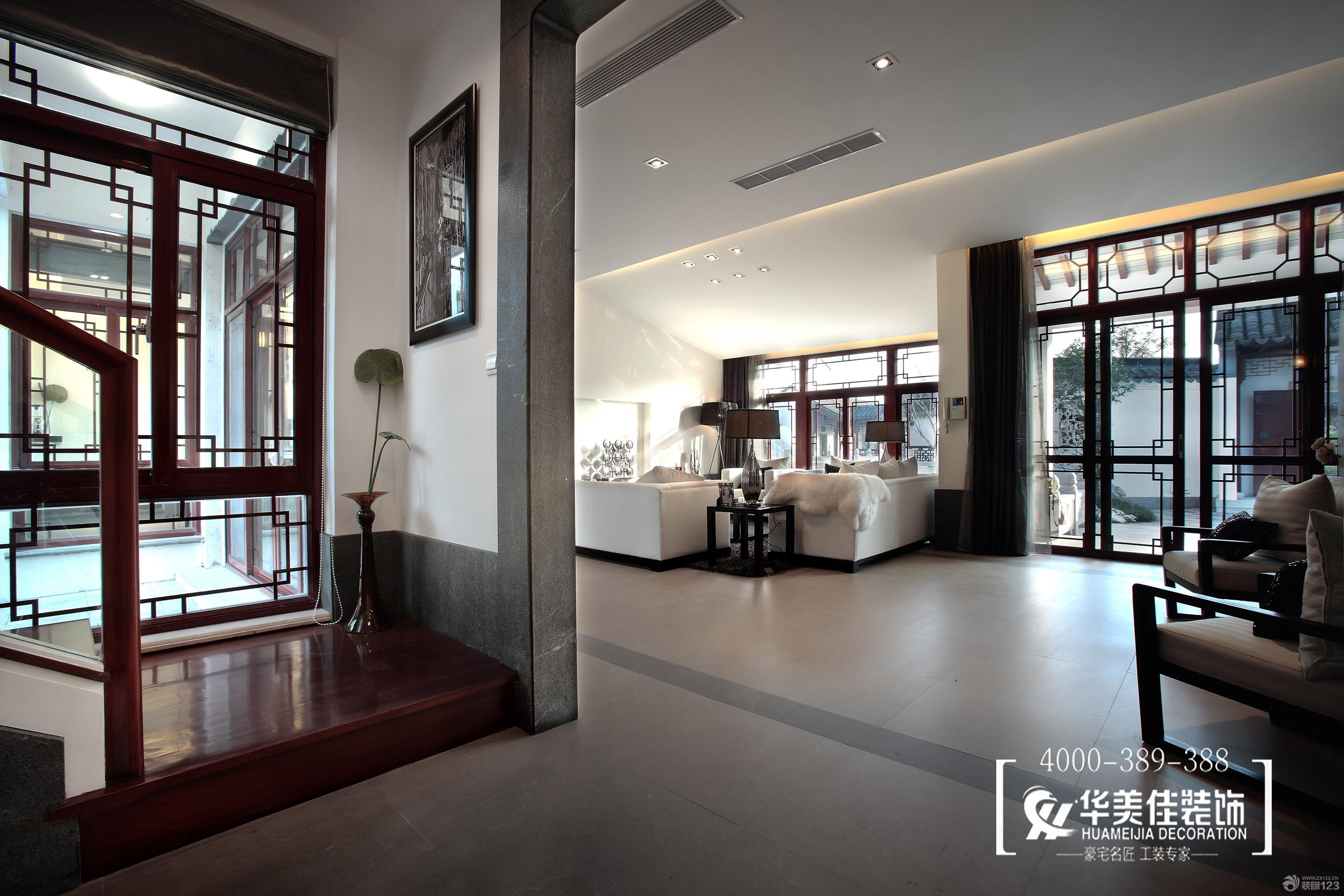 2025新中式风格过道端景装修效果图