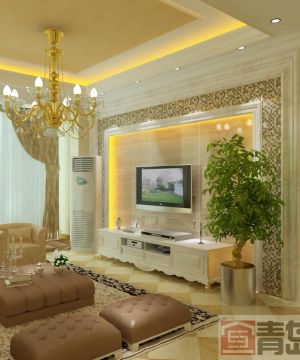 现代欧式客厅装修设计装修效果图大全2025图片