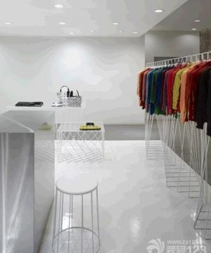 现代简约10平米服装店装修设计效果图片欣赏