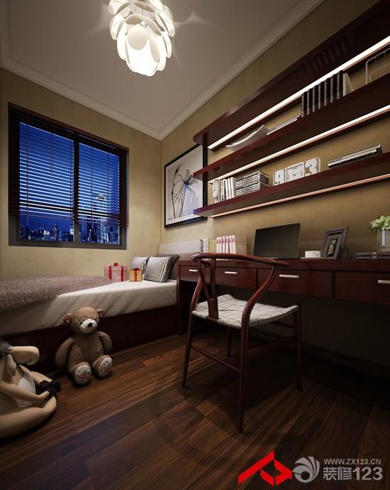 新中式风格书房布置装修设计效果图欣赏