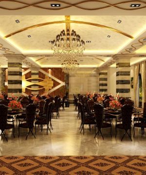 新古典主义风格特色酒店餐厅设计效果图片